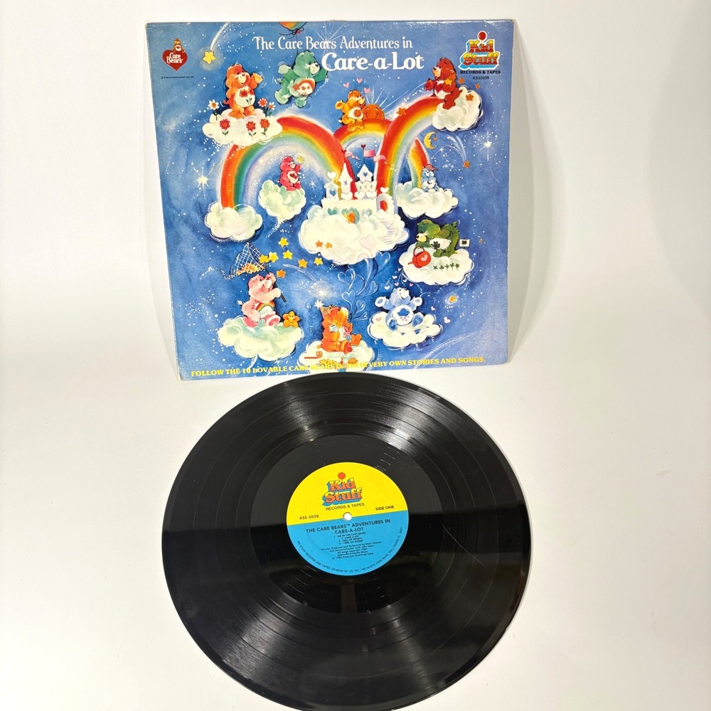 Care Bears Adventures in Care-a-Lot Vinyl Record 1983 Kid Stuff KSS 5038 LP